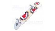 Heart Supply Logo Complete Skateboard Orbit White 7.75"