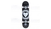 Heart Supply Logo Complete Skateboard Badge Black 8"