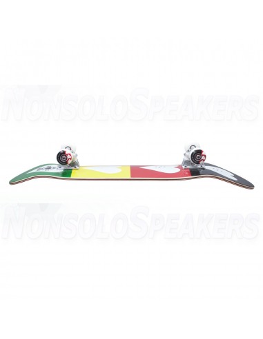 Heart Supply Logo Complete Skateboard Quad Rasta 8.25"