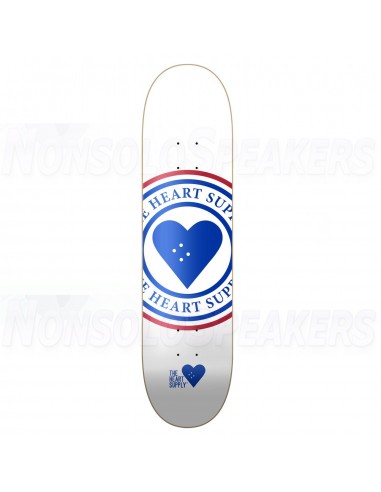 Heart Supply Insignia Skateboard Deck White 8.25"