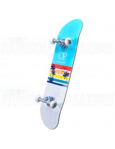 Ocean Pacific Sunset Complete Skateboard White/Blue 2