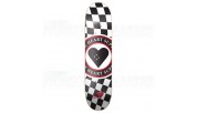 Heart Supply Insignia Check Skateboard Deck Black 8"