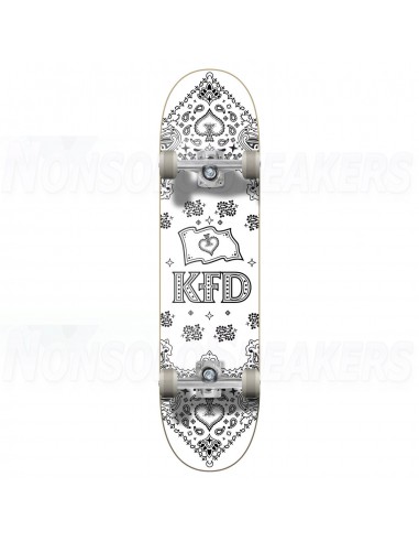 Bandana Complete Skateboard White 8"