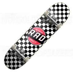 RAD Dude Crew Complete Skateboard checkers