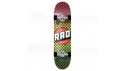 RAD Checkers Complete Skateboards Rasta Fade 8"