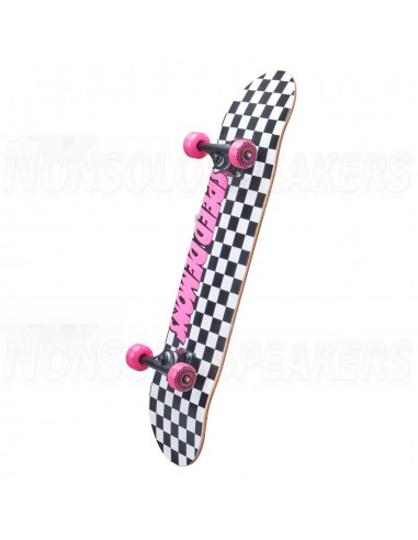 Speed Demons Checkers Complete Skateboard Checkers Pink 7.75"