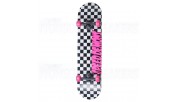Speed Demons Checkers Complete Skateboard Checkers Pink 7.75"