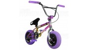 Wildcat Royal Original 2A Mini BMX Bike Purple/Neochrome/Silver No Brakes