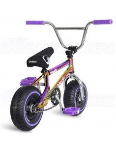 Wildcat Royal Original 2A Mini BMX Bike Purple/Neochrome/Silver No Brakes 2