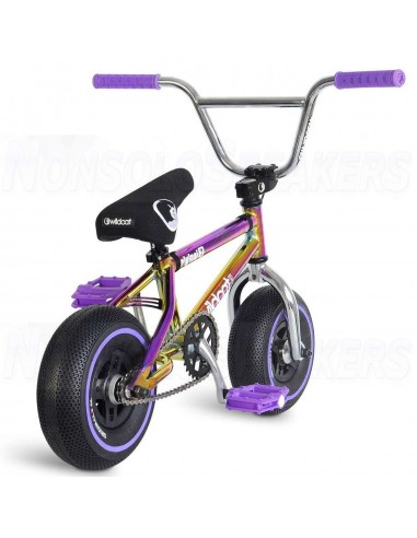 Wildcat Royal Original 2A Mini BMX Bike Purple/Neochrome/Silver No Brakes
