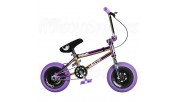Wildcat Royal Original 2A Mini BMX Bike Purple/Neochrome/Silver No Brakes