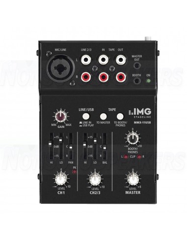 IMG STAGELINE MMX-11USB 2 channel mixer