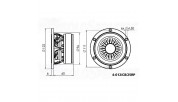 Monacor 4-612/C8/25RP High-end hi-fi woofer 40 W 8 Ω