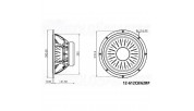 Monacor 12-612C8/62RP High-end hi-fi woofer 150 W 8 Ω
