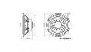 Monacor 11-612C8 / 50RP High-end hi-fi woofer 120 W 8 Ω