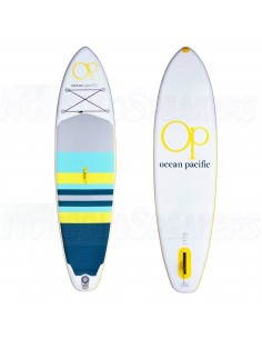 Ocean Pacific Malibu All Round 10'6 Inflatable Paddle Board White/Grey/Yellow 2
