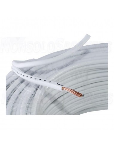 CVS10C - OFC speaker cable 2x1.0mm² - white sheath