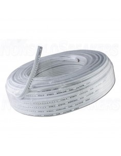 CVS10C - OFC speaker cable 2x1.0mm² - white sheath 2