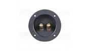 Binding post Terminal T82 Round plate Wire Gold- Ø82 mm