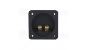 Binding post Terminal T80 Round plate Wire Gold- Ø80 mm