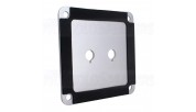 Dayton Audio SBPP-BK Binding Post Plate Silver Anodized