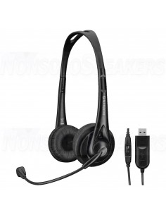 BH-010USB Professional stereo headphones with electret boom microphone