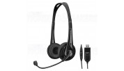 BH-010USB Professional stereo headphones with electret boom microphone