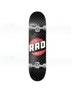 RAD Checkers Progressive Complete Skateboard Black/Grey