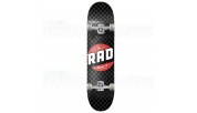 RAD Checkers Progressive Complete Skateboard Black/Grey