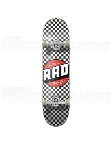 RAD Checkers Progressive Complete Skateboard Black/White 7.75"