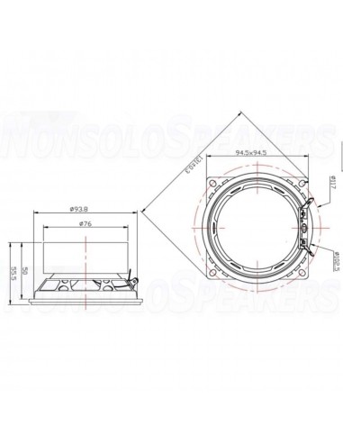 Gladen GA-100M-3 10cm woofer speakers