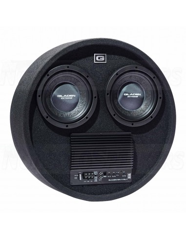 Gladen RS 08 RB Dual Active 2 x 20cm spare wheel subwoofer
