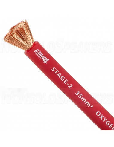 FOUR Connect 4-800215 STAGE2 35mm2 OFC Power Cable Red 30m