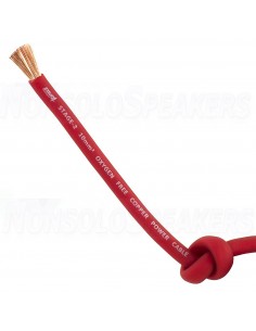 FOUR Connect 4-800112 STAGE2 10mm2 OFC Power Cable Red 50m 2