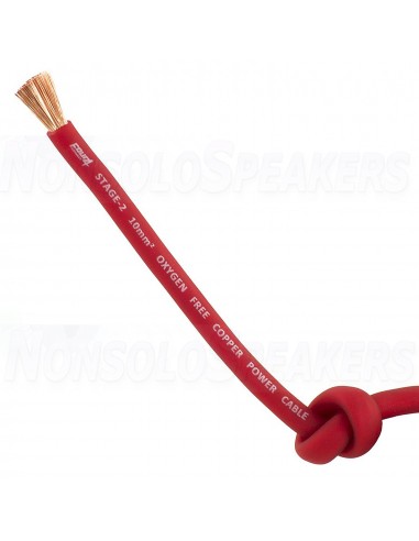 FOUR Connect 4-800112 STAGE2 10mm2 OFC Power Cable Red 50m