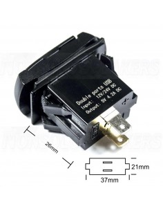FOUR Connect 4-600157 Waterprof USB-Charger With Voltage Display 2