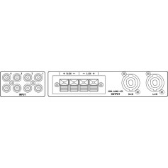 MONACOR STA-200D 1U PA-D amplifier 2x75W