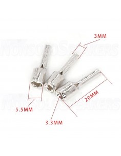 Viborg VP202R Pin - pure copper for Schuko - set 6 pieces 2
