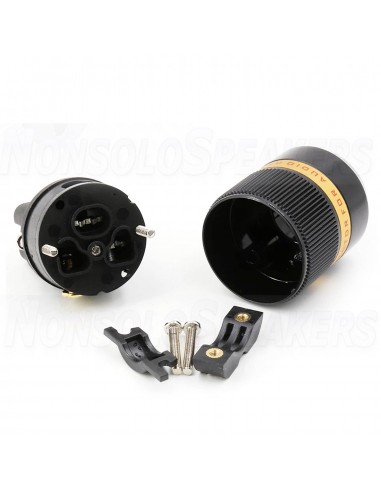 VIBORG VF520G - 24K Gold IEC connector 20A/125V 16A/250V