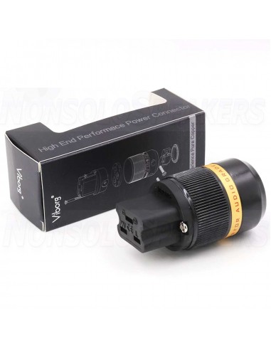 VIBORG VF520G - 24K Gold IEC connector 20A/125V 16A/250V
