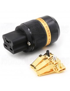 VIBORG VF520G - 24K Gold IEC connector 20A/125V 16A/250V