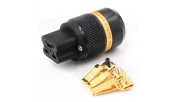 VIBORG VF520G - 24K Gold IEC connector 20A/125V 16A/250V
