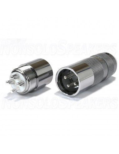 Viborg XM202R - Male XLR Connector - Pure Copper - Rhodium
