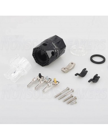 Viborg VF503R IEC connector 15A/125V 10A/250V rhodium-plated