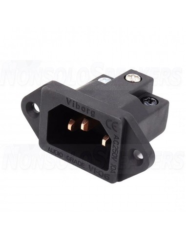Viborg VI-06BC - Panel mount IEC connector Copper 99.995%