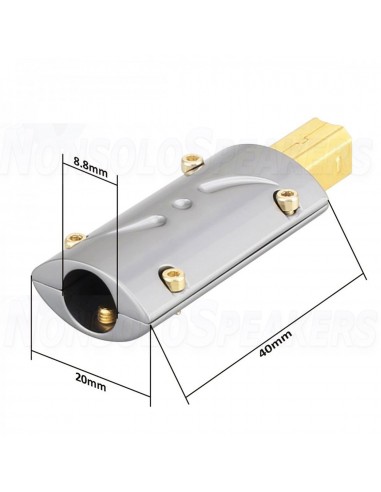 Viborg Audio UB201 - USB-B Connector  Bronze 24k gold plated