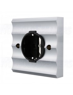 Viborg VE02R Wall Schuko in copper + aluminum plate
