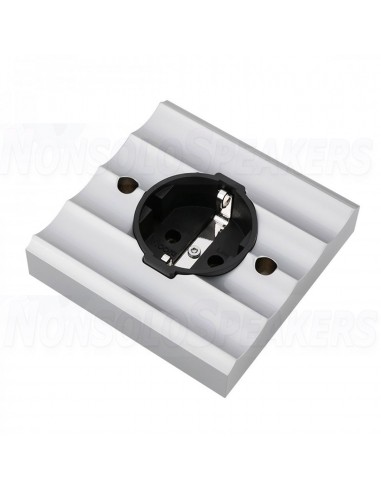 Viborg VE02R Wall Schuko in copper + aluminum plate