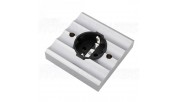 Viborg VE02R Wall Schuko in copper + aluminum plate