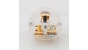 Viborg VF523G - IEC  connector 20A/125V - 16A/250V Gold